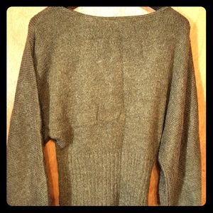Olive Green Dolman Sleeve Sweater Cotton Imporium